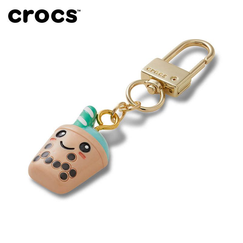 Crocs卡骆驰可爱珍珠奶茶包包挂件|212281