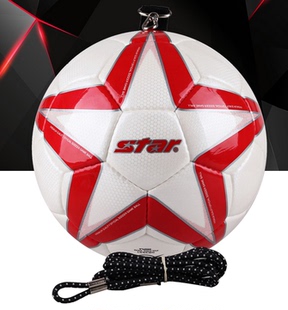 包邮新款star正品世达高密度超纤革足球带绳头顶球练习专用SB3551