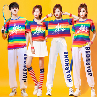 啦啦队服装女时装成人学生跳舞啦啦操套服爵士舞韩版女团演出服