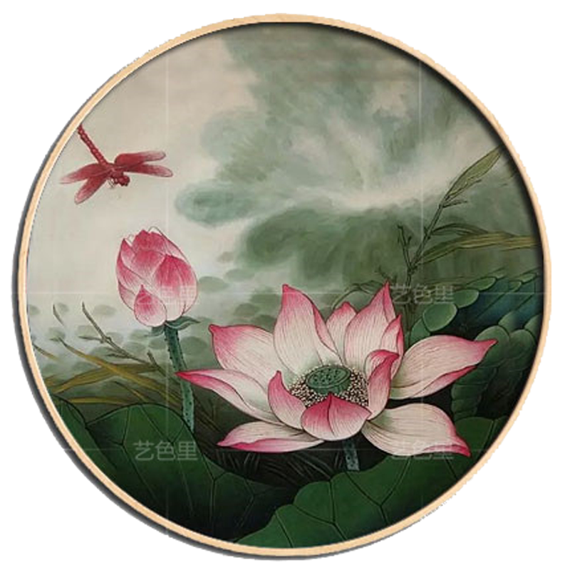 欧式风入户玄关过道手绘油画