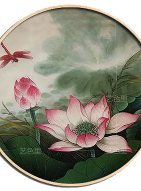 欧式风入户玄关过道手绘油画
