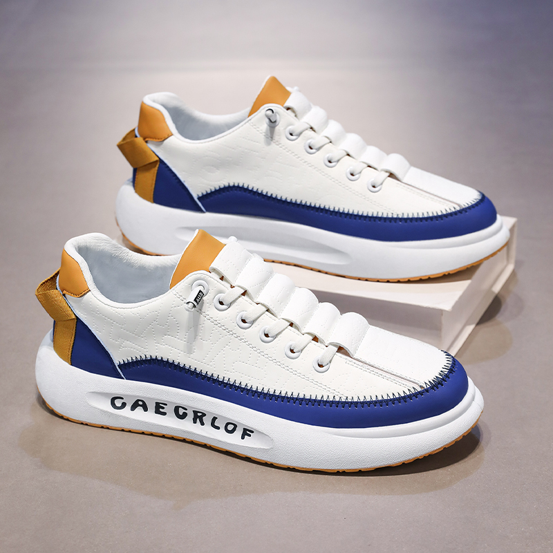 冬季男鞋2025新款运动鞋韩版百搭休闲鞋厚底增高潮鞋一脚蹬跑步鞋