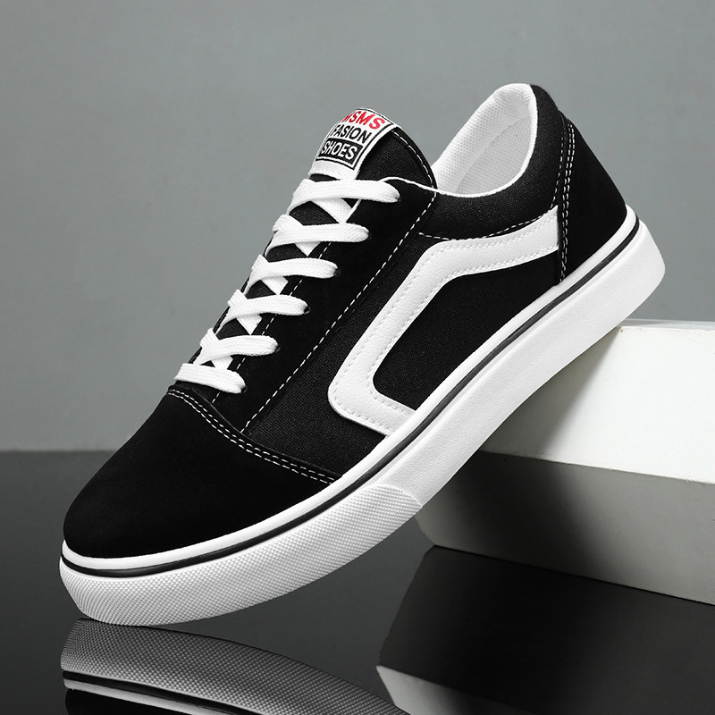 帆布鞋男2025冬季新款男鞋韩版时尚休闲鞋男士低帮潮流板鞋运动鞋