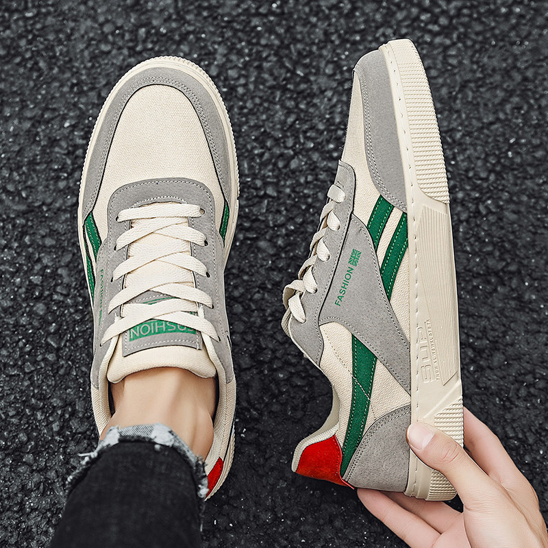 CANVAS SHOES MENS 2024 NEW BREATHABLE CASUAL BOARD SHOES MENS VERSATILE LOW-TOP WORK CLOTH SHOES MENS SHOES WINTER TRENDY SHOES