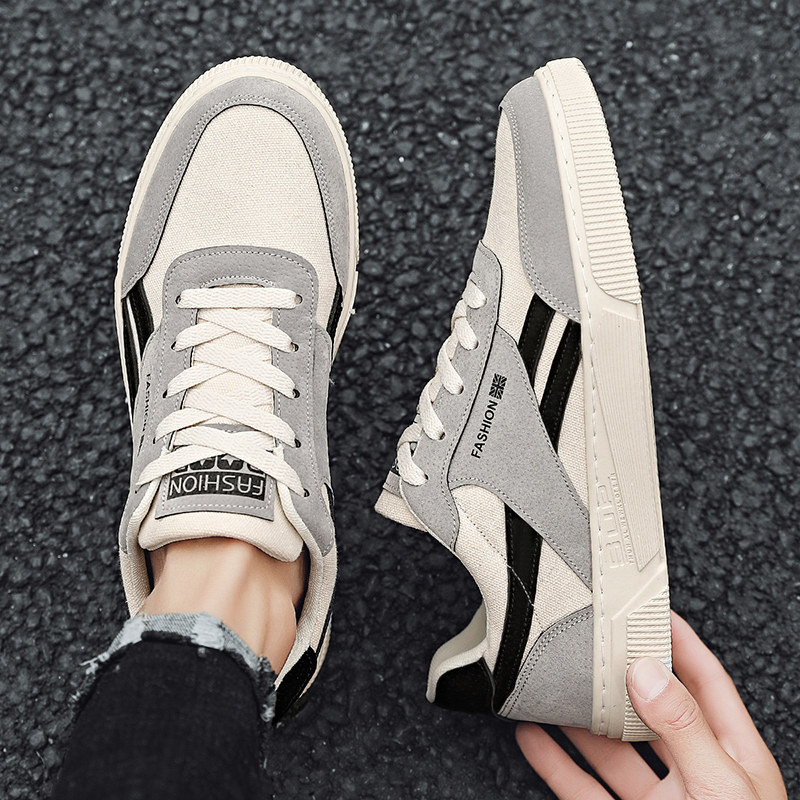 CANVAS SHOES MENS 2024 NEW BREATHABLE CASUAL BOARD SHOES MENS VERSATILE LOW-TOP WORK CLOTH SHOES MENS SHOES WINTER TRENDY SHOES