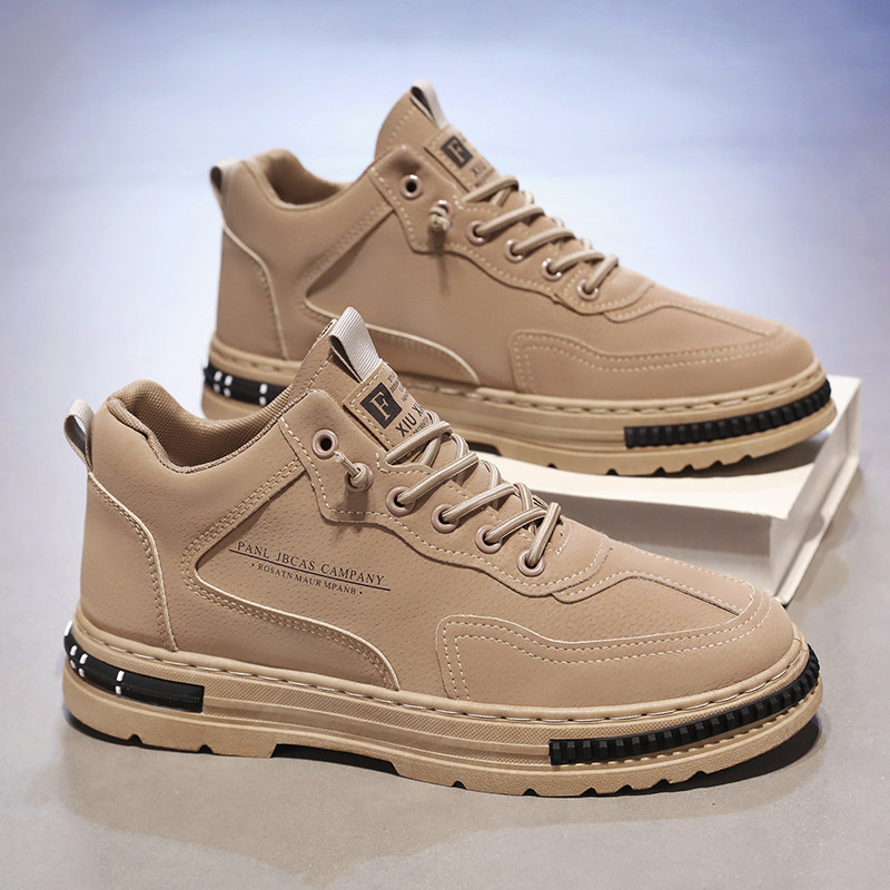 男鞋春季新款劳保潮鞋防滑耐磨工装鞋男士休闲工作鞋潮流百搭板鞋