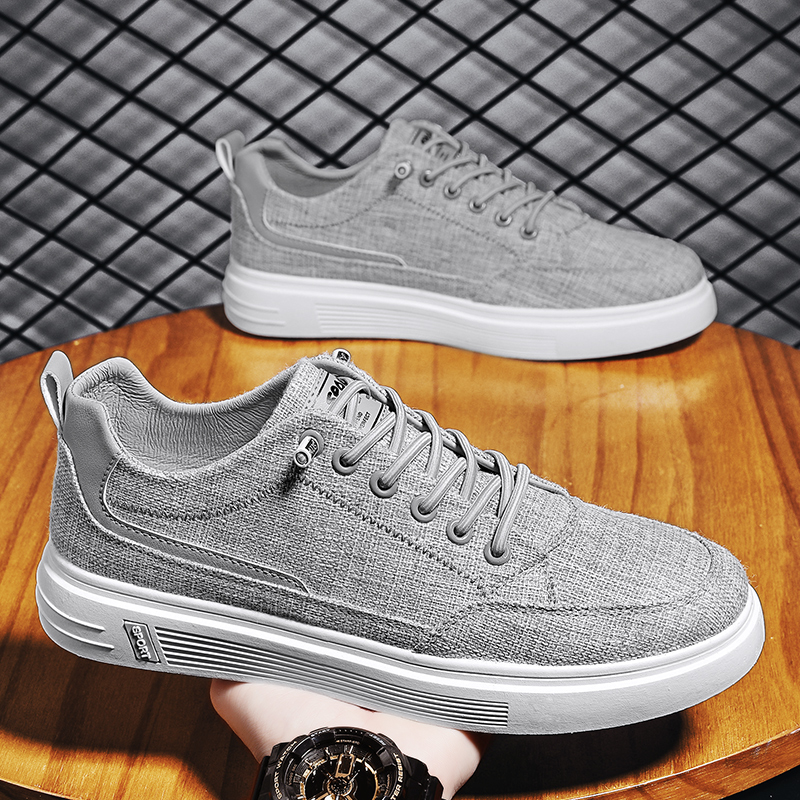 鞋子男2025新款帆布鞋低帮百搭男鞋青少年潮流休闲鞋男士运动潮鞋