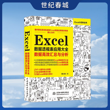 Excel数据透视表应用大全 数据高效汇总与分析 wps office excel书籍教程教材vba数据处理与分析数据可视化LL