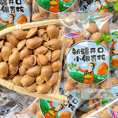 水花小银杏手剥开口杏仁新疆直发