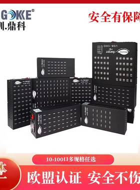 鼎科usb多口充电器 单孔双孔多款式充电霸智能快充插头手机台灯充电桩 多孔充电器充电宝台灯USB充电10-100口