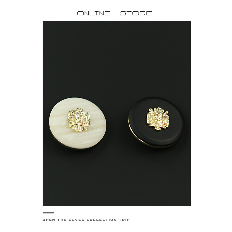 金属双拼扣子西装外套扣子装饰扣