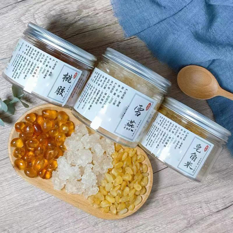 桃天下桃胶雪燕皂角米煲汤原料