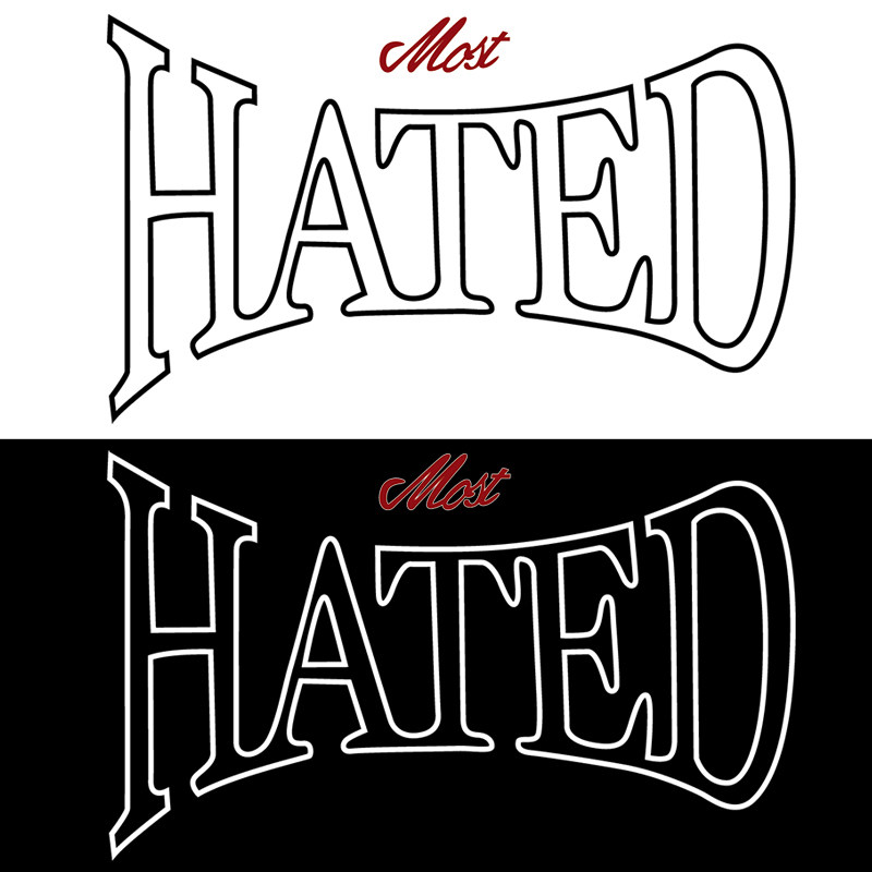 hated尼克杨篮球字母英文热转印t恤印花贴柯式胶印衣服辅料烫画