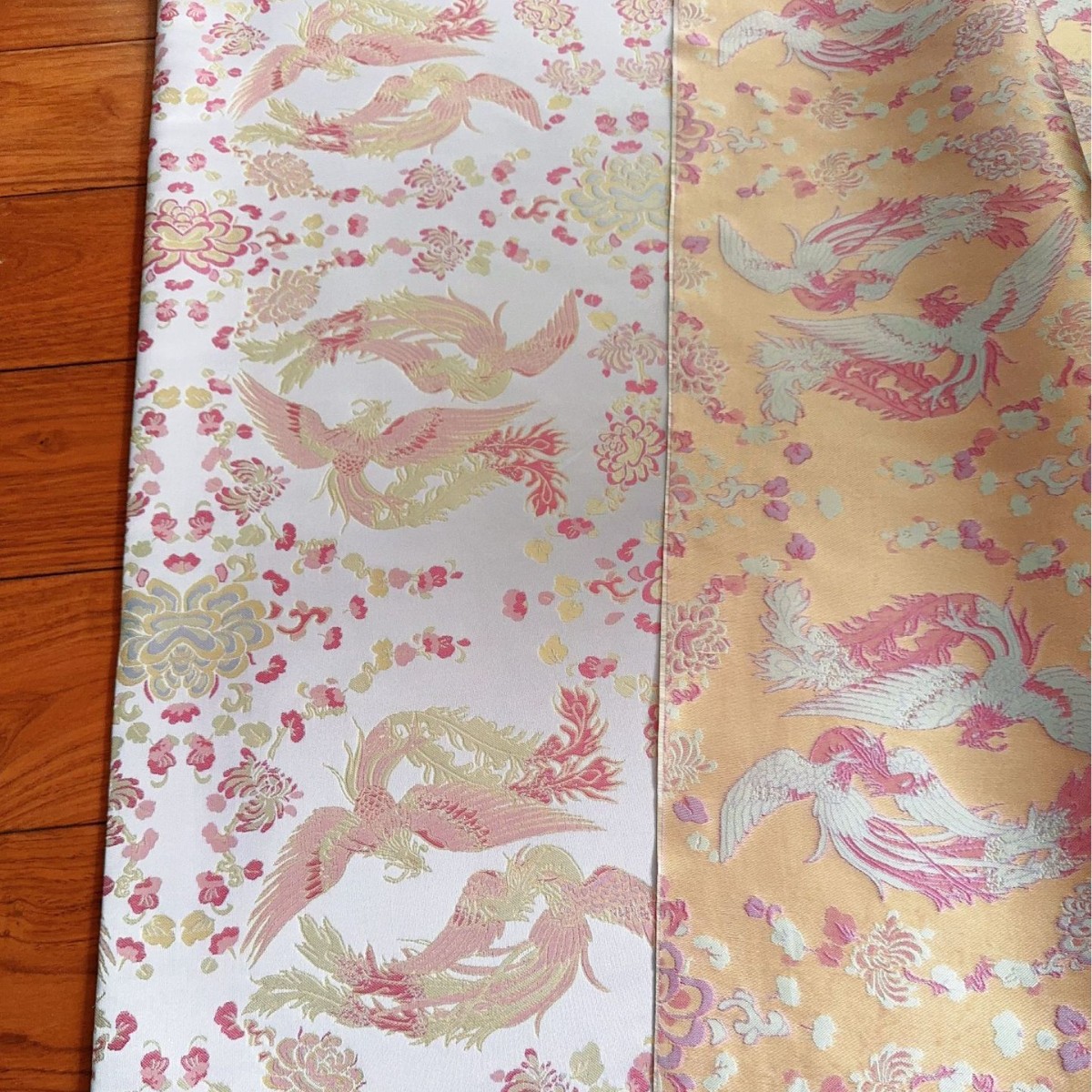 色织凤凰民族风织锦缎提花面料 新中式马甲旗袍女装童装箱包抱枕