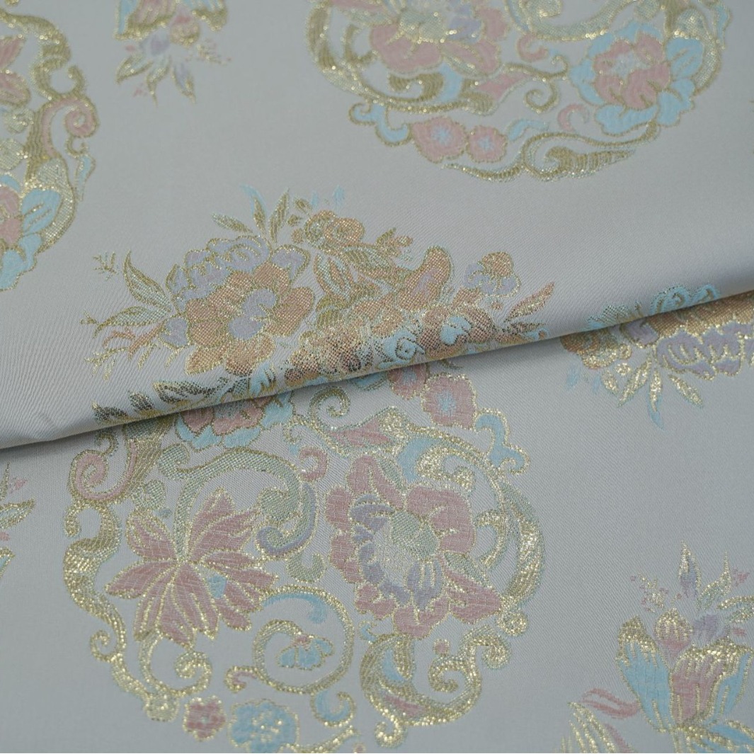 金丝仿宋锦提花国风面料厂家直销  马面裙汉服连衣裙旗袍新中式箱