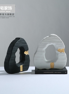 陶瓷摆件创意摆设工艺品装饰品现代北欧新中式家居美式客厅样板间