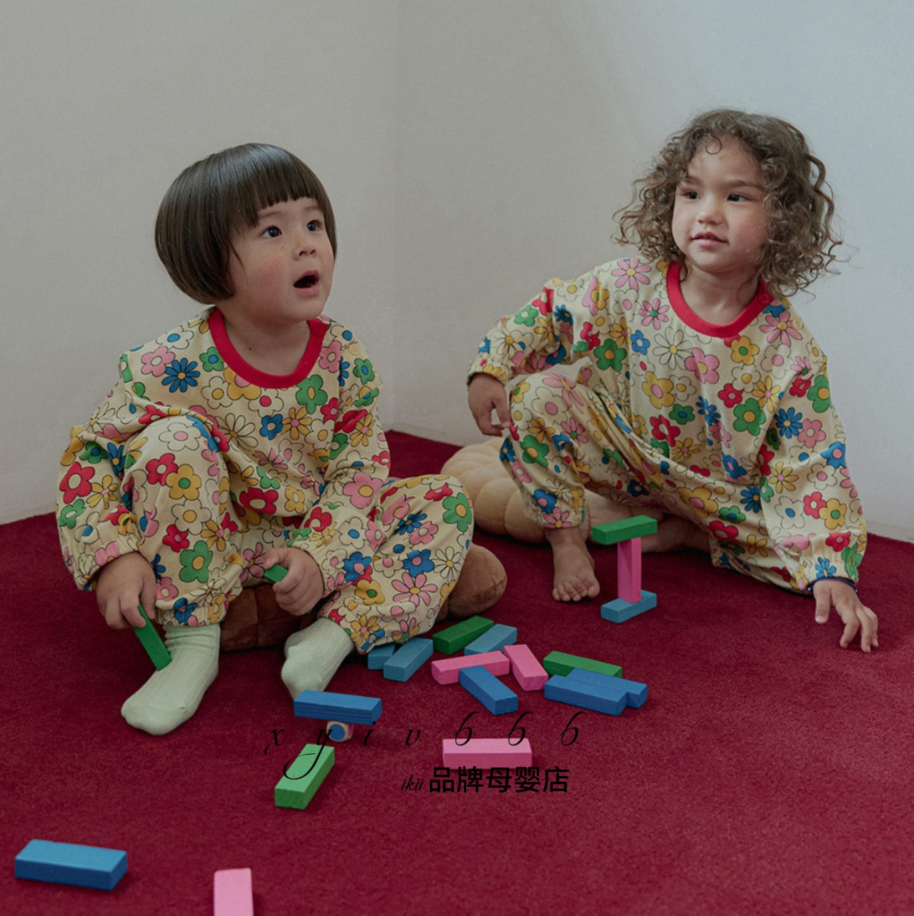 【春秋】cordi-i正品韩国童装儿童家居服宝宝睡衣套装宽松A类面料