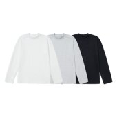 苏大恒秋冬纯色休闲基础款 索罗娜300g双面亲肤圆领长袖 打底T恤