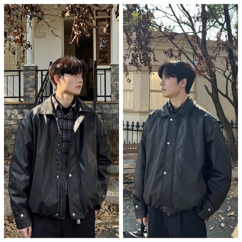 苏大恒秋冬男士白鸭绒机车羽绒服