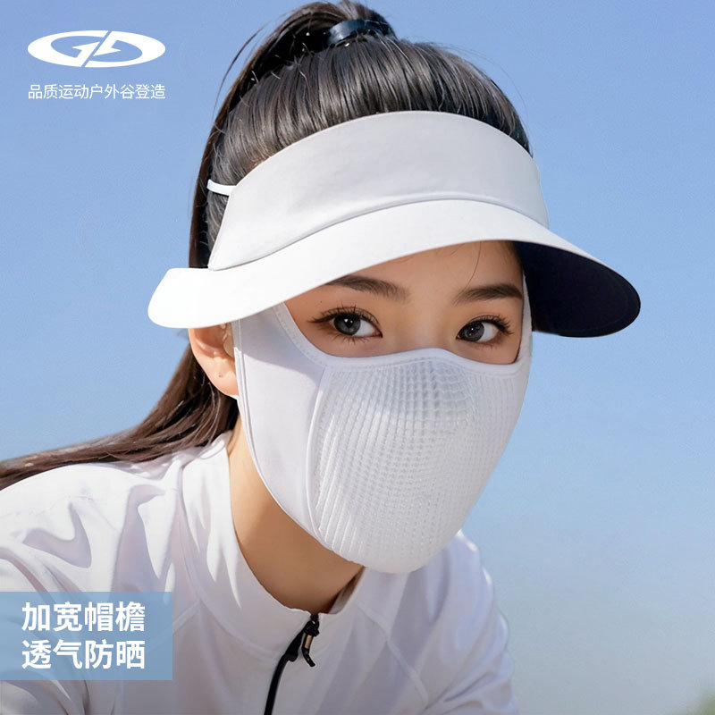 夏季新款骑行面罩户外遮阳冰丝口罩防晒遮全脸透气薄款防尘XTJ146