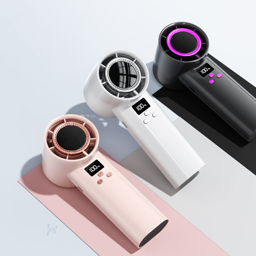 者2025新款数显涡轮暴力急速降温便携式手持迷你高速大风力小风扇