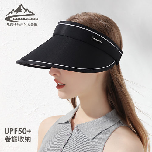 者23新品夏季空顶帽女士户外防晒加大帽檐遮阳帽子可调节帽围247