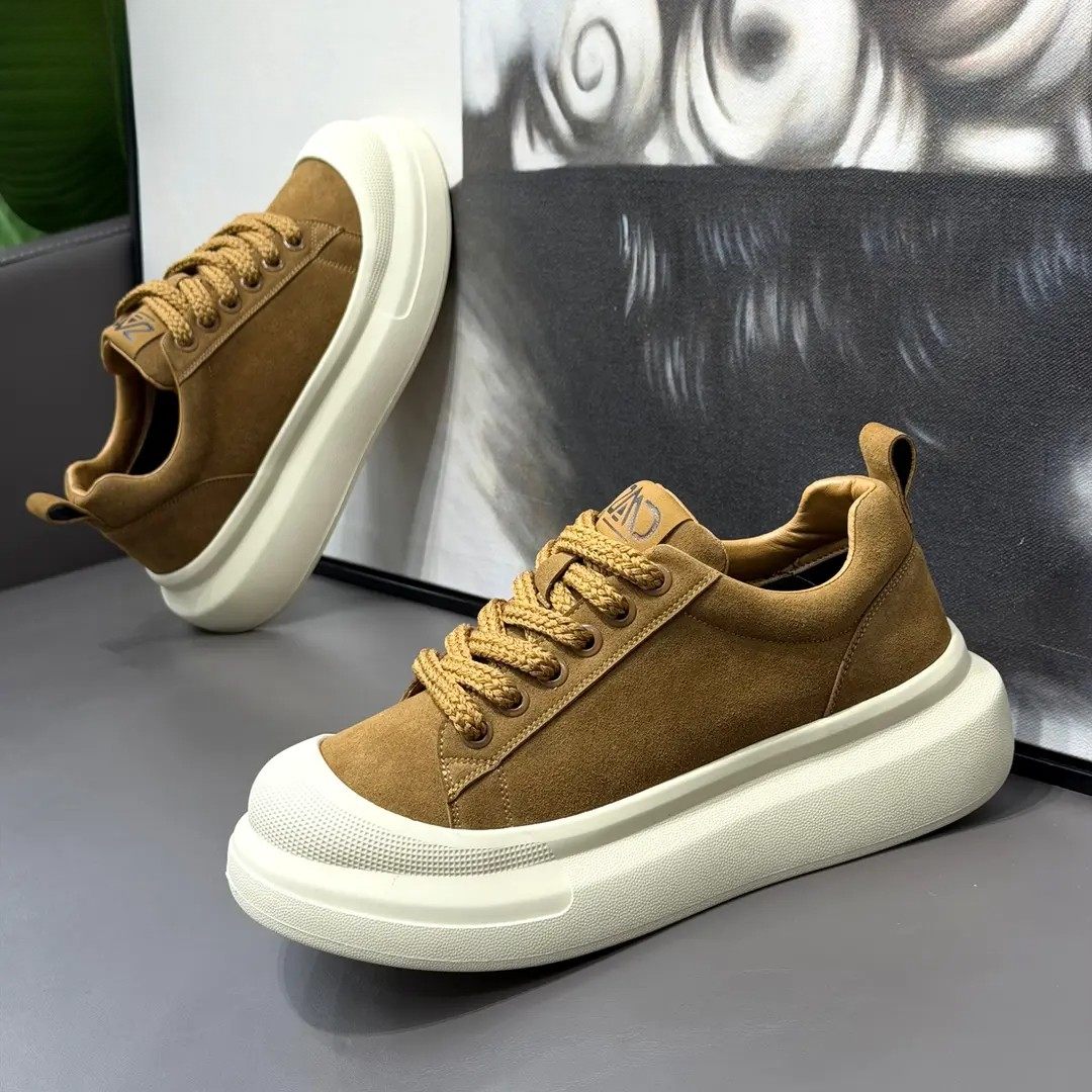 男鞋冬季潮流百搭复古大头鞋青少年休闲板鞋厚底增高运动翻毛皮鞋,流行男鞋,单鞋,淘宝优惠券,粉丝福利购,淘宝优惠卷