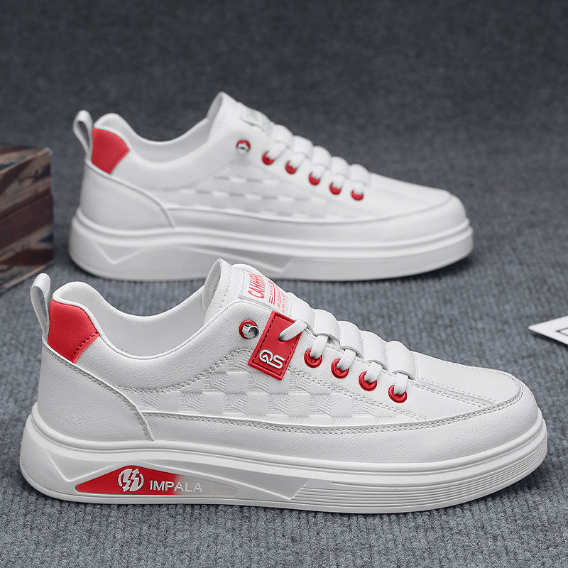 男鞋2026新款春季潮流百搭运动休闲工作板鞋一脚蹬男士皮面小白鞋,流行男鞋,单鞋,淘宝优惠券,粉丝福利购,淘宝优惠卷