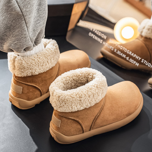 雪地靴男款冬季加绒保暖皮毛一体大棉鞋防寒零下40度高帮东北棉鞋