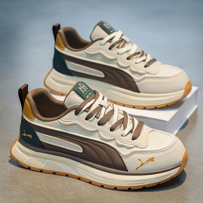 男鞋2026新款冬季潮流高级感青少年休闲运动鞋男士厚底阿甘老爹鞋,流行男鞋,时尚休闲鞋,淘宝优惠券,粉丝福利购,淘宝优惠卷