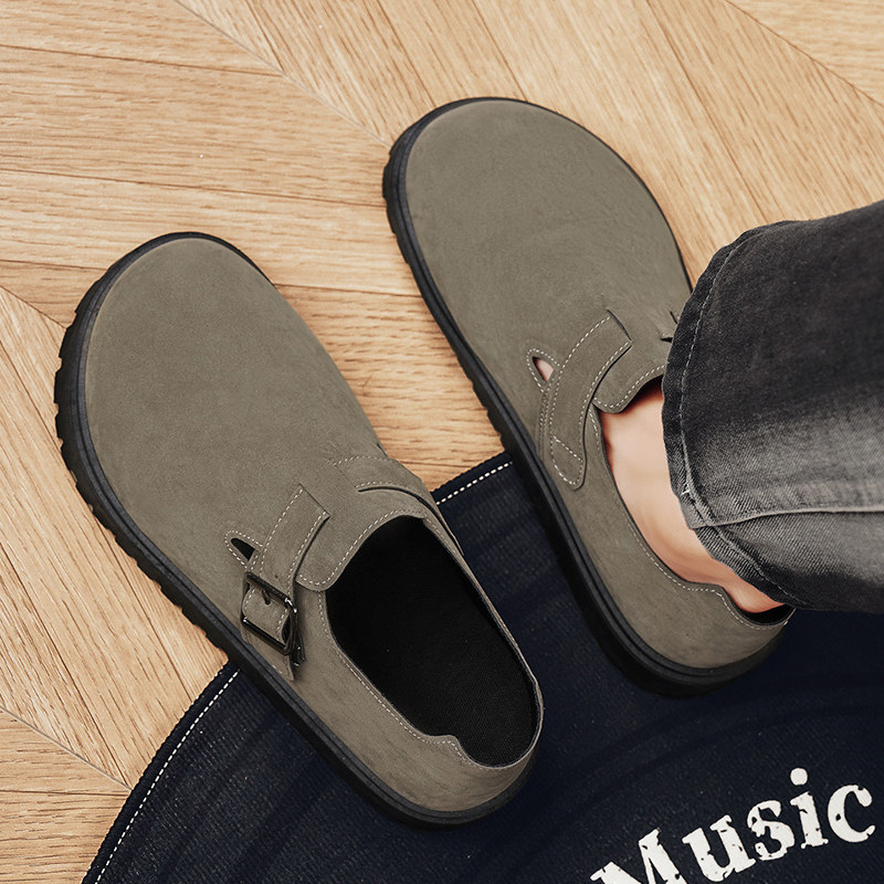 勃肯鞋男士冬季透气防滑大头休闲鞋青少年休闲百搭一脚蹬豆豆潮鞋,流行男鞋,单鞋,淘宝优惠券,粉丝福利购,淘宝优惠卷