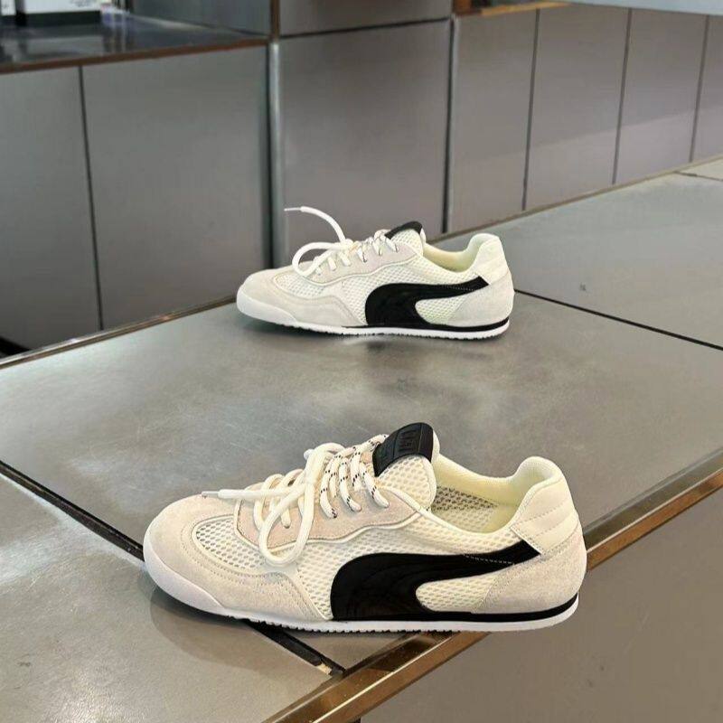 阿甘男鞋春季透气薄款网面潮牌休闲板鞋厚底增高运动豆豆小白潮鞋