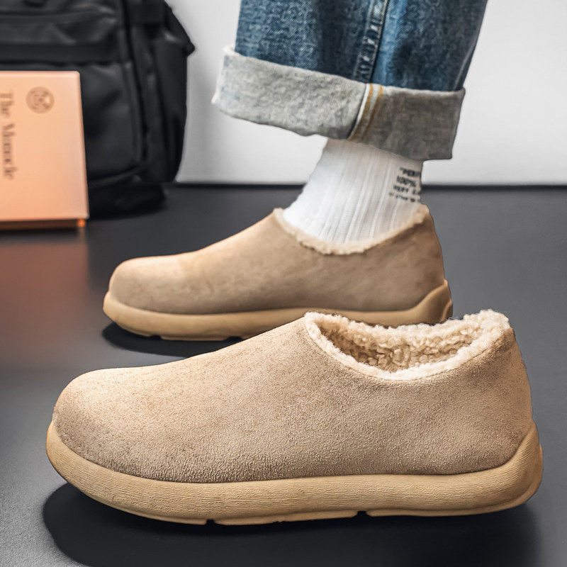 男鞋冬季加绒保暖棉鞋男士一脚蹬运动休闲防水防滑厚底增高勃肯鞋,流行男鞋,单鞋,淘宝优惠券,粉丝福利购,淘宝优惠卷