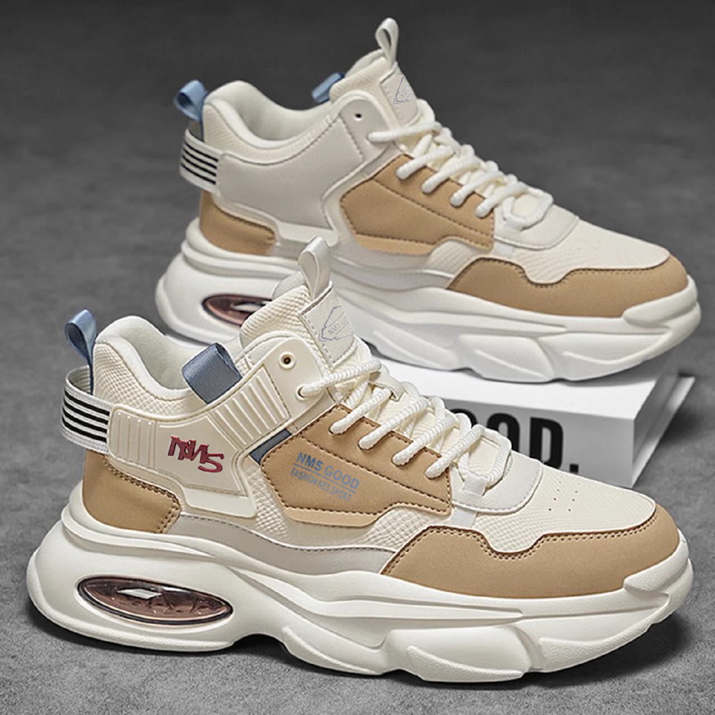 男鞋2025新款冬季休闲运动鞋男士厚底增高减震百搭青少年老爹潮鞋