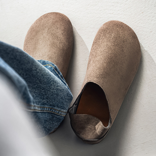 外穿一脚蹬懒人包头凉拖办公室两穿半拖穆勒鞋 勃肯拖鞋 男2026新款