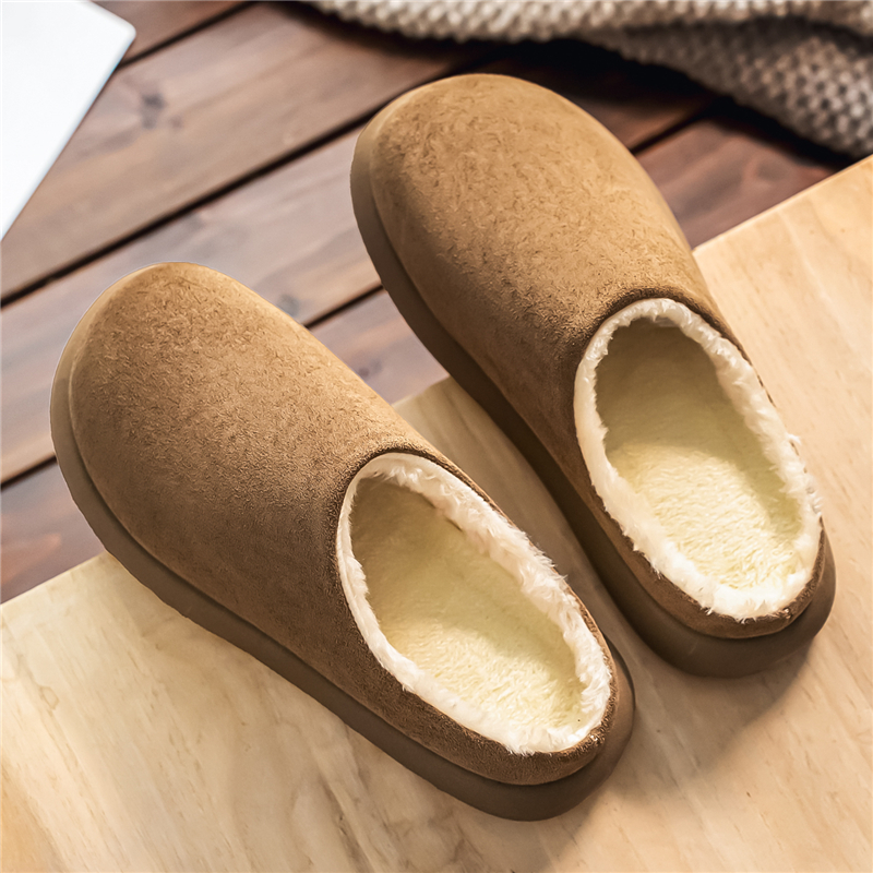 包头棉拖鞋男冬季懒人穆勒鞋半拖加绒加厚保暖棉鞋户外防寒勃肯鞋