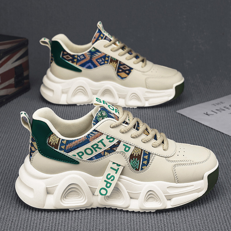 莆田男鞋2025新款冬季青少年小众设计防滑防臭高级感耐磨老爹潮鞋