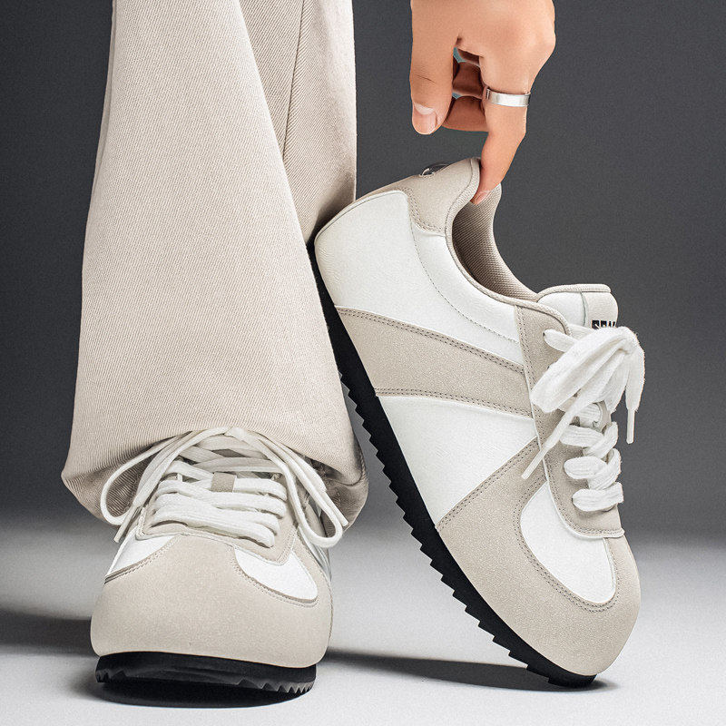 德训鞋男2026新款秋冬百搭复古增高阿甘板鞋运动休闲男款白色潮鞋