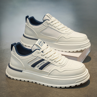 男鞋春季2026新款百搭潮牌小白鞋子休闲运动板鞋厚底增高男士潮鞋