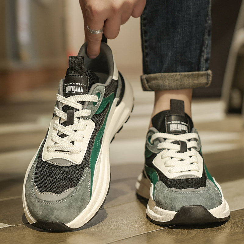 阿甘男鞋冬季2026新款网面透气休闲鞋青少年厚底增高运动老爹潮鞋,流行男鞋,单鞋,淘宝优惠券,粉丝福利购,淘宝优惠卷
