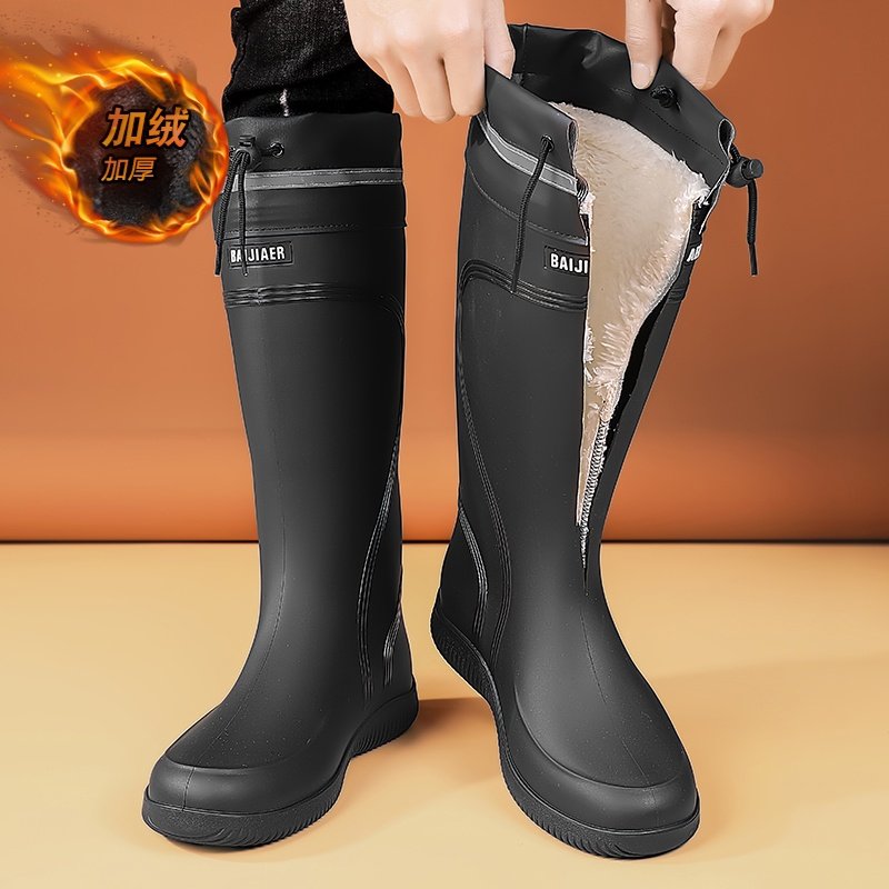 雪地靴男冬季加绒加厚保暖高帮棉靴防水防滑高筒工作黑色劳保雨靴,流行男鞋,时尚雪地靴,淘宝优惠券,粉丝福利购,淘宝优惠卷