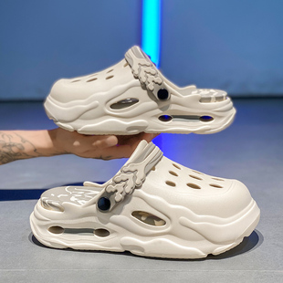 开车两用沙滩洞洞鞋 包头拖鞋 防臭耐磨外穿休闲男士 夏季 男2026新款