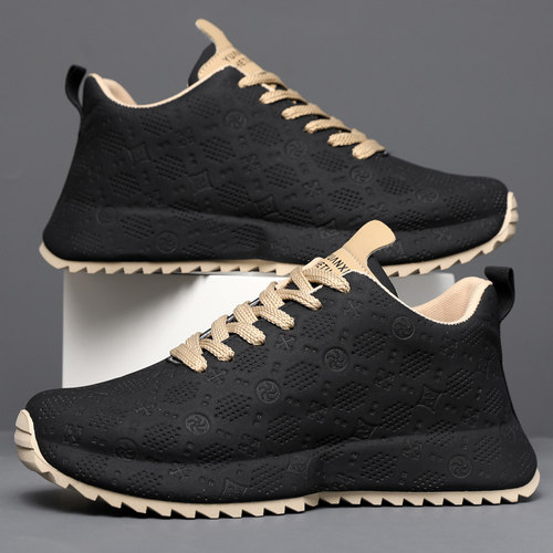 欧洲站男鞋2025新款冬季潮牌高级感运动休闲鞋潮流软底增高老爹鞋