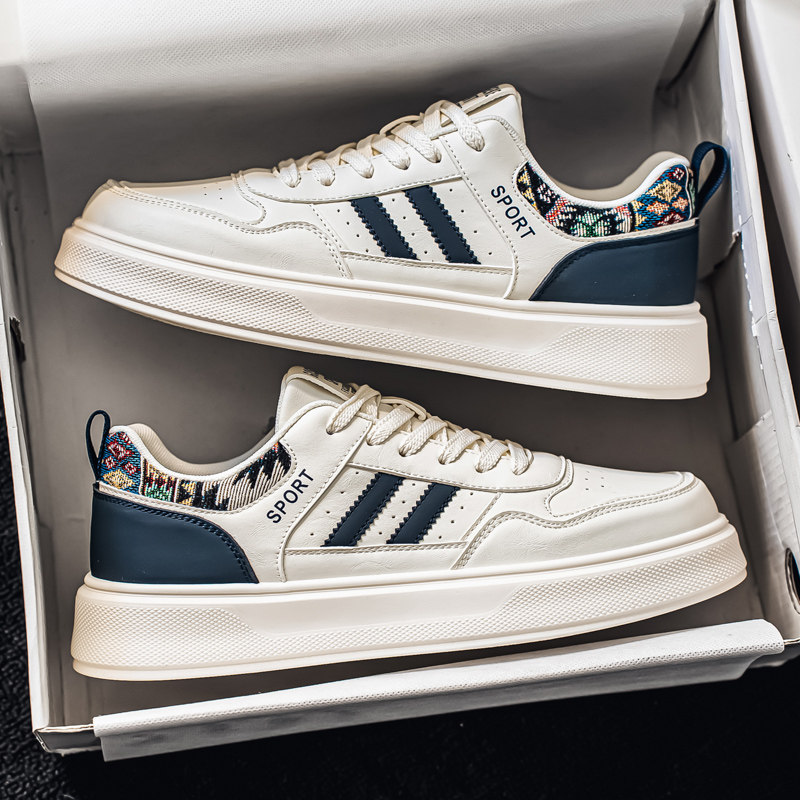 男鞋2026新款春季青少年学生防滑厚底休闲百搭小众设计感潮牌板鞋,流行男鞋,单鞋,淘宝优惠券,粉丝福利购,淘宝优惠卷