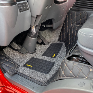 陕汽德龙G1G2K3000K5000智云E1E2货车脚垫蓝擎龙Z1K1全包围脚踏垫