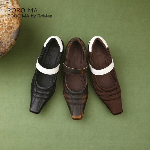 ROROMA Retro复古运动 1%希有系列马毛 撞色美学 中古普拉德鞋