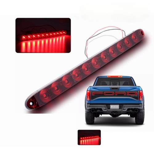 40厘米12LED房车卡车货车拖车尾灯高位刹车灯长条灯12V防水后雾灯