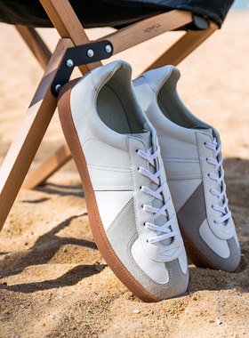 Tock复古GAT德训鞋 头层牛皮小白鞋 男女同款休闲鞋