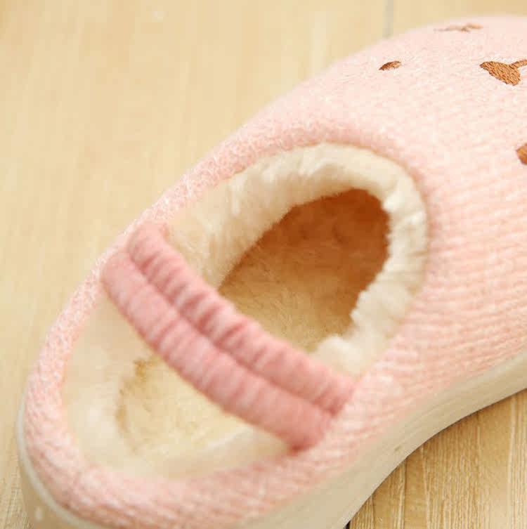 Pantoufles enfants en coton - semelle caoutchouc antidérapant - Ref 986498 Image 4