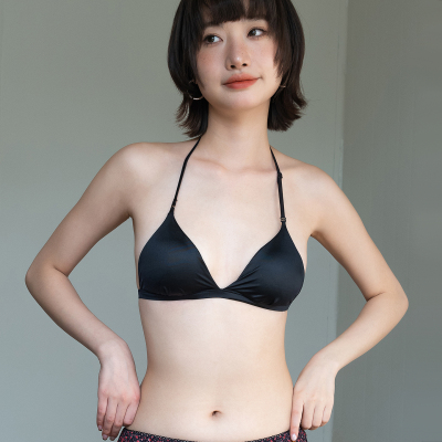法式性感三角杯露背挂脖美背文胸